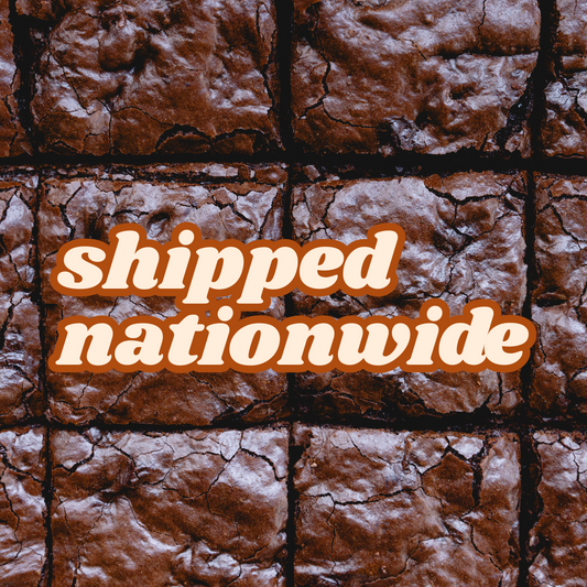 Six Vegan & Gluten-Free Brownies — Ships FREE Nationwide