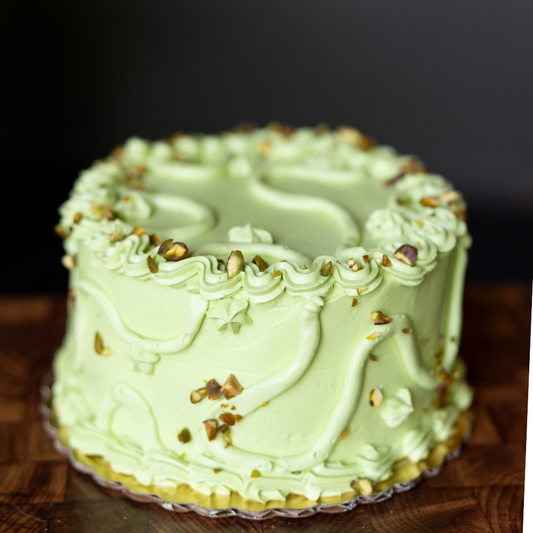 June Cake of the Month - Raspberry Pistachio